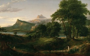 The Arcadian or Pastoral State, Thomas Cole, 1834. Public Domain