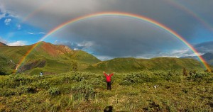 Double rainbow in Alaska