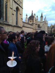 Oxford, UK vigil for Orlando. Photo by Yvonne Aburrow. CC-BY-SA 4.0