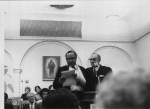 Junior Apostle Gordon B. Hinckley and Ruffin Bridgeforth, October 19, 1971