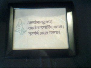 hindu prayer cross stitch