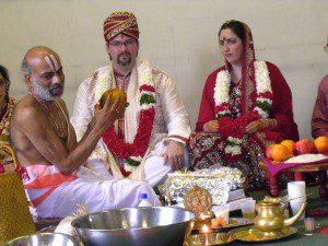 white hindu wedding