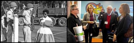 Left: Elizabeth Eckford. Right: Ellen Di Giosia