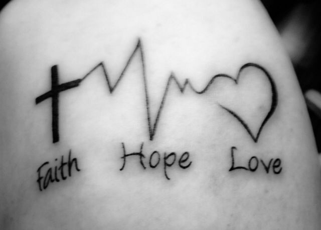 Buy Faith Hope Love Hearts Temporary Tattoo Online in India - Etsy
