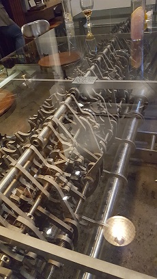 A scale model of part of the gearing of the Long Now clock, on display at the Interval.
