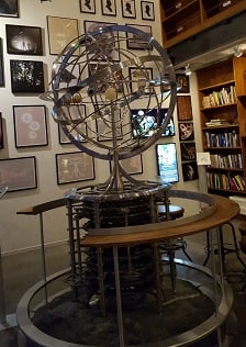 A model of the orrery that will be part of the completed Long Now clock.