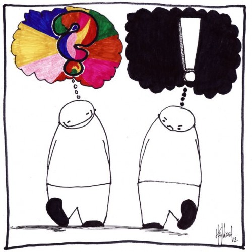 colorful happy question cartoon by nakedpastor david hayward