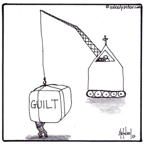 the guilt crane cartoon by nakedpastor david hayward