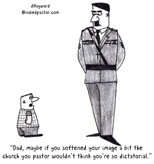 the dictatorial pastor cartoon by nakedpastor david hayward