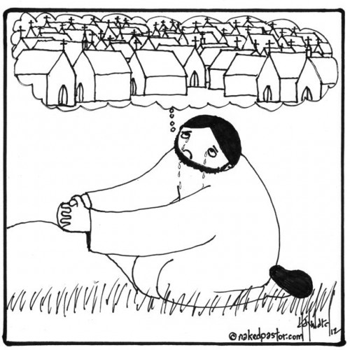 the real reason jesus wept in the garden cartoon by nakedpastor david hayward