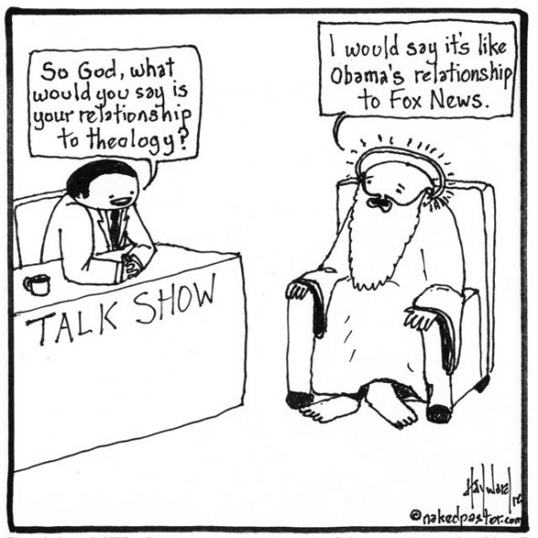 god and fox news cartoon by nakedpastor david hayward