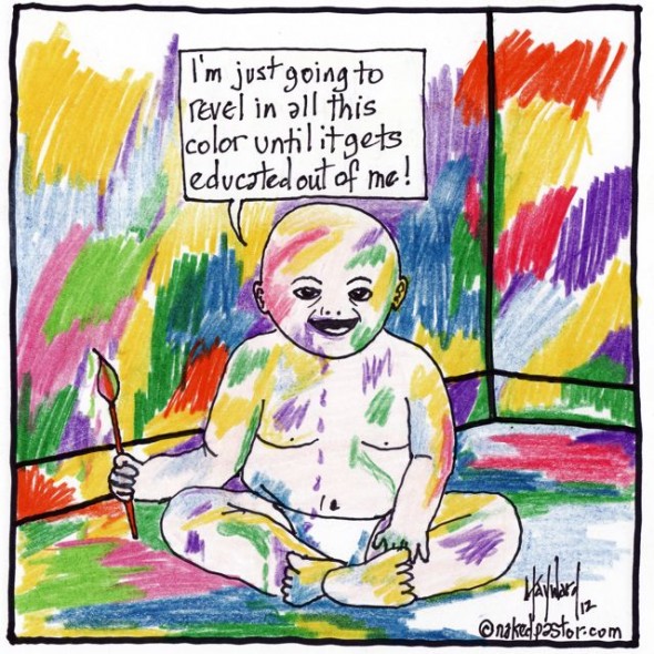 revel in color cartoon by nakedpastor david hayward