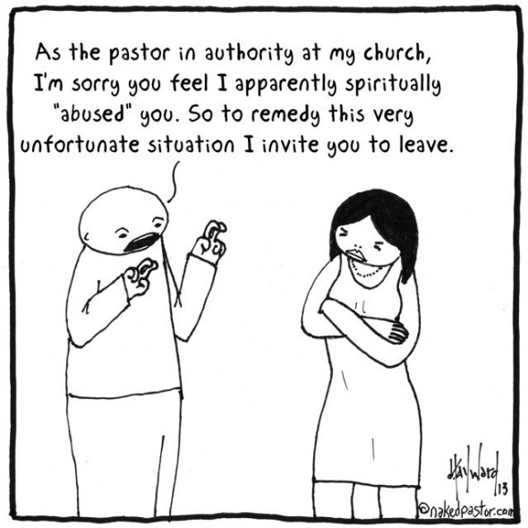 an abusive apology cartoon by nakedpastor david hayward