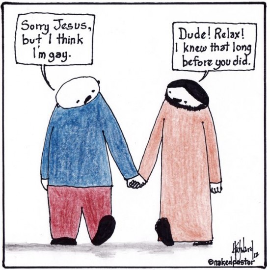 i think i'm gay cartoon by nakedpastor david hayward