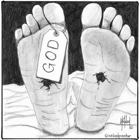 the death of god cartoon by nakedpastor david hayward