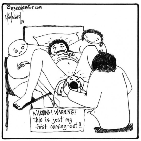 first coming out cartoon by nakedpastor david hayward