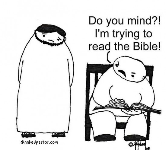 jesus or the bible cartoon by nakedpastor david hayward