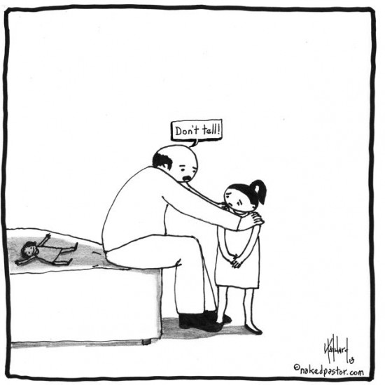 don't tell cartoon by nakedpastor david hayward
