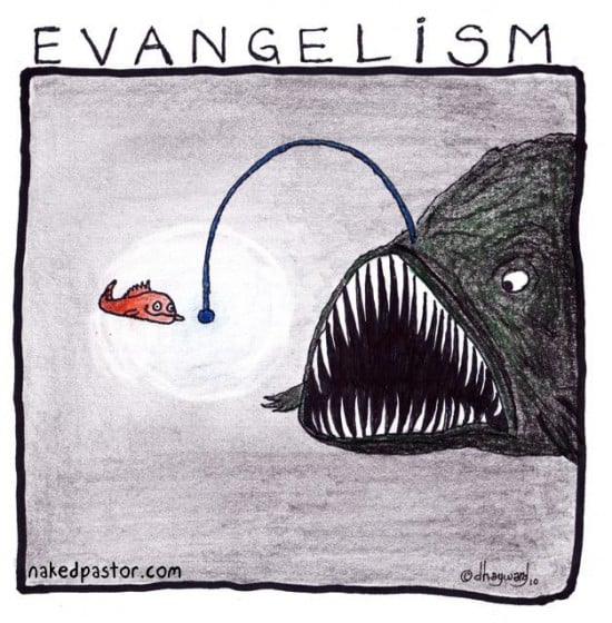 evangelism cartoon by nakedpastor david hayward