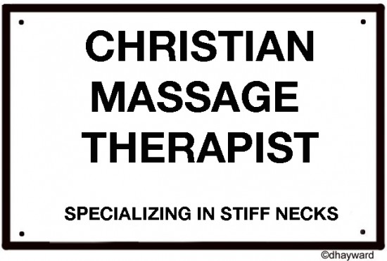 stiff neck massage therapist cartoon by nakedpastor david hayward