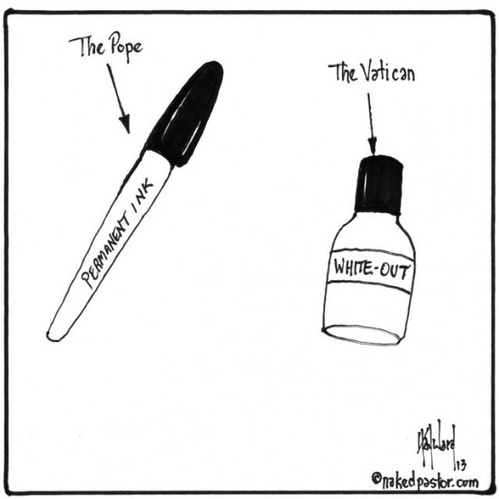 the pope and the vatican cartoon by nakedpastor david hayward