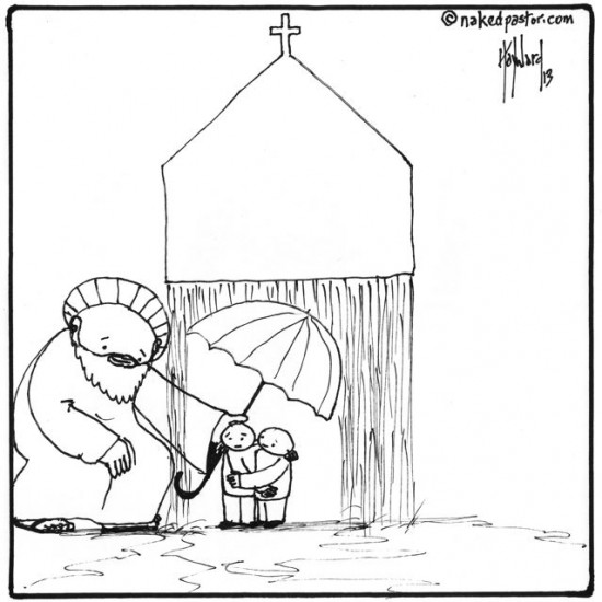 protection from the church cartoon by nakedpastor david hayward