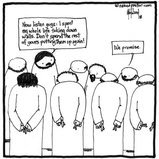 promise no walls cartoon by nakedpastor david hayward