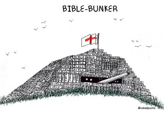 bible bunker cartoon by nakedpastor david hayward