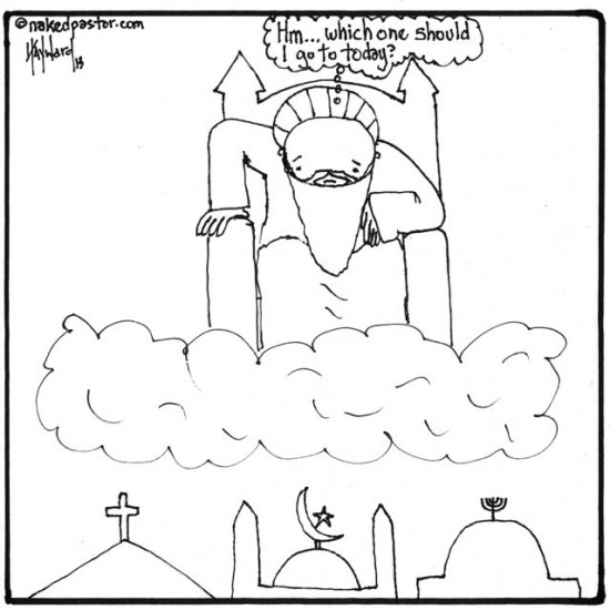 where are we going to find god cartoon by nakedpastor david hayward