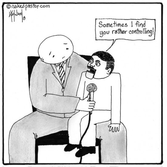 puppet control cartoon by nakedpastor david hayward