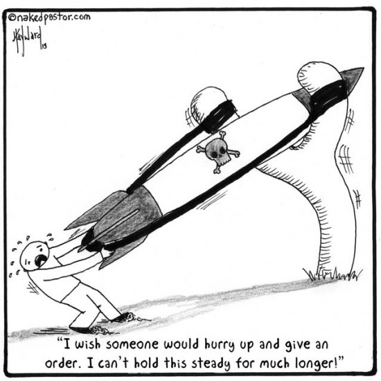 syria and chekhov's gun cartoon by nakedpastor david hayward