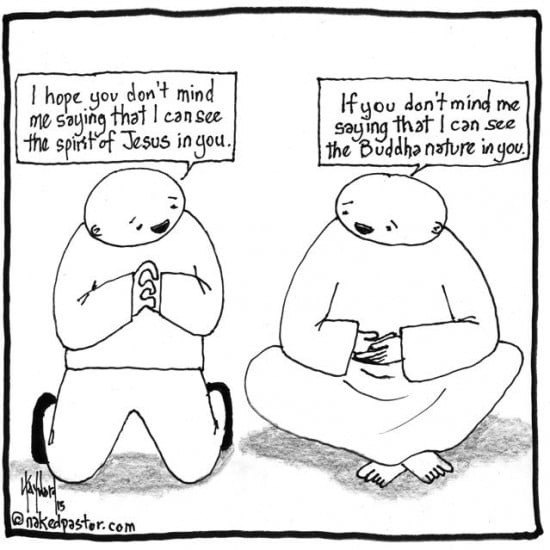 jesus and buddha cartoon by nakedpastor david hayward