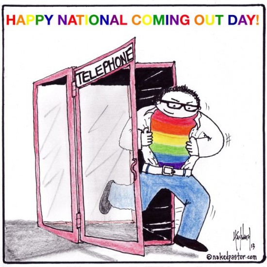 happy national coming out day cartoon by nakedpastor david hayward