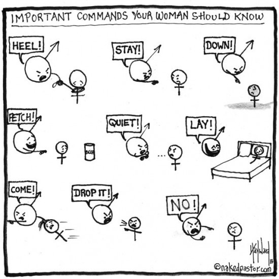 commands for women cartoon by nakedpastor david hayward