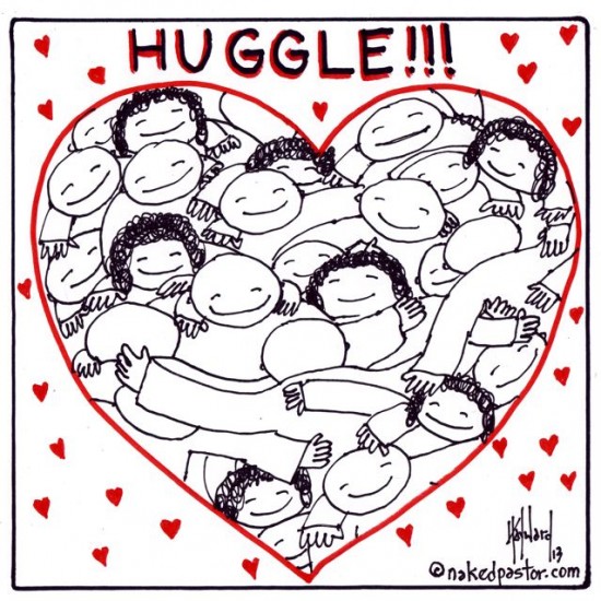 huggle cartoon by nakedpastor david hayward