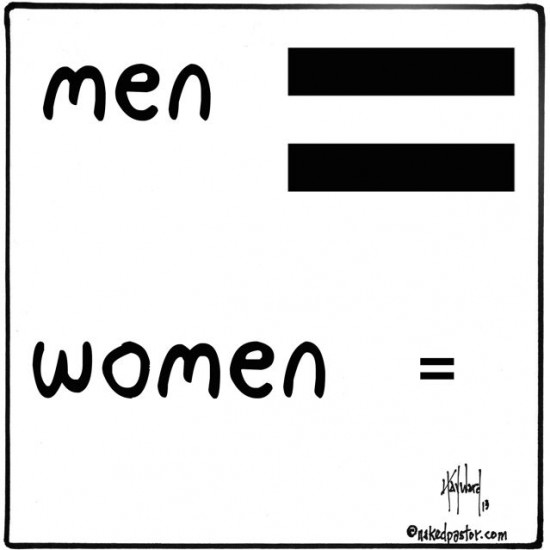 men more equal cartoon by nakedpastor david hayward
