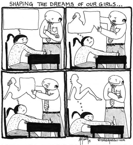 shape girls dreams cartoon by nakedpastor david hayward
