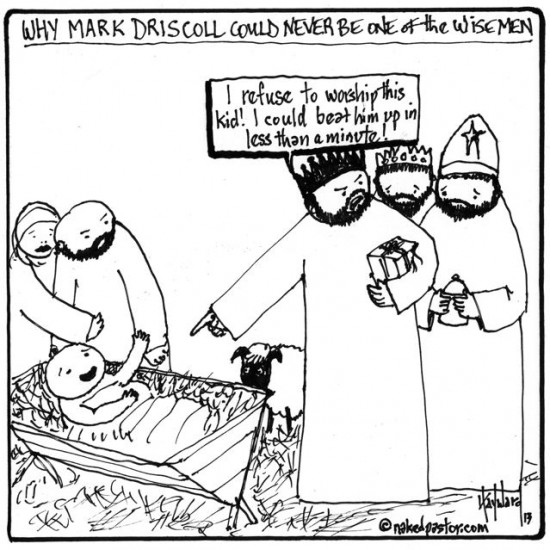 mark driscoll baby jesus cartoon by nakedpastor david hayward