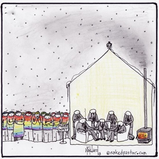 gays wait cartoon by nakedpastor david hayward