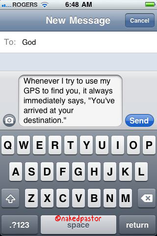 prayer from the cell gps cartoon by nakedpastor david hayward