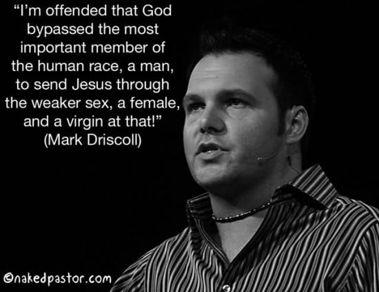 mark driscoll and a christmas virgin cartoon by nakedpastor david hayward