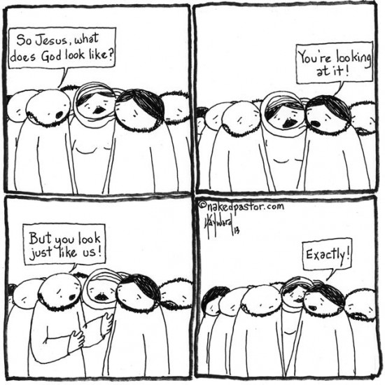 what god looks like cartoon by nakedpastor david hayward