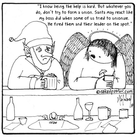 god santa the help cartoon by nakedpastor david hayward