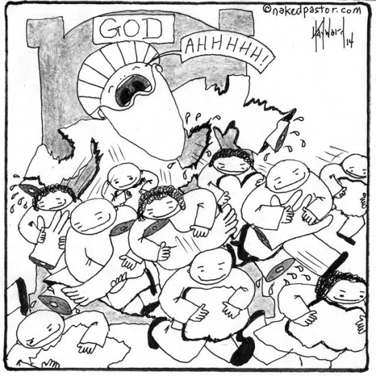 the suffering of god cartoon by nakedpastor david hayward