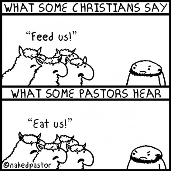 feed don't eat my sheep cartoon by nakedpastor david hayward