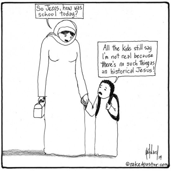 historical jesus bullied at school cartoon by nakedpastor david hayward