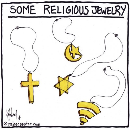 religious jewelry cartoon by nakedpastor david hayward