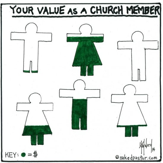 value church member cartoon by nakedpastor david hayward