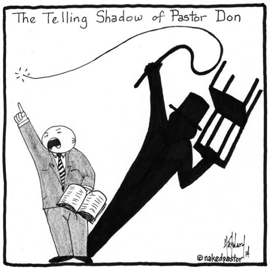 pastor shadow lion tamer cartoon by nakedpastor david hayward