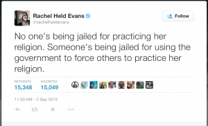 Rachel Held Evans Tweet